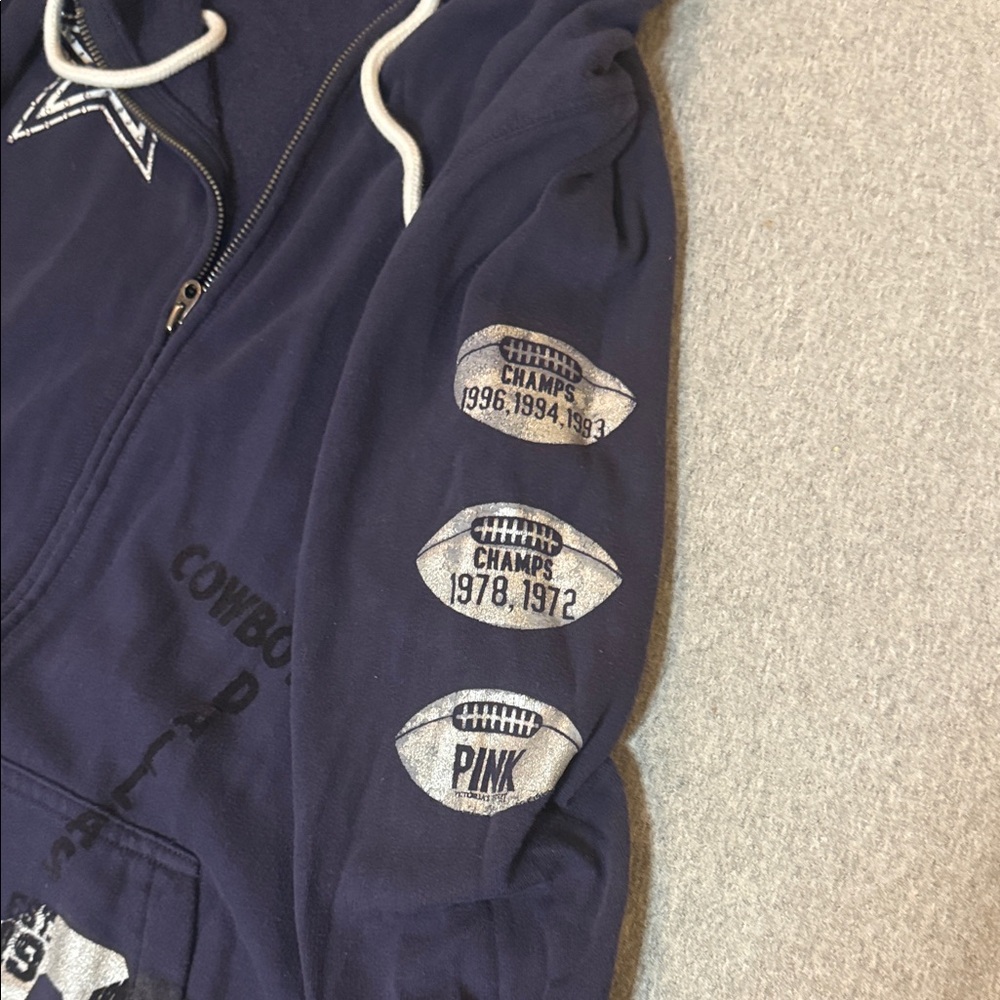 PINK Victoria's Secret Navy Hoodie - Picture 5 of 6